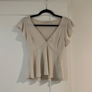 Urban Outfitters Flutter Sleeve Blouse